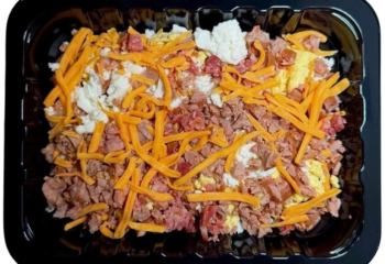 Sausage, Egg, Bacon & Cheese Scramble