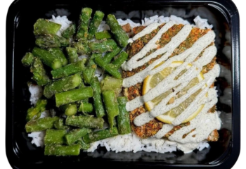 Lemon Dill Salmon, Rice, & Asparagus