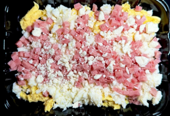 Ham, Egg & Feta Scramble