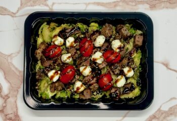 Balsamic Caprese Steak & Brussels