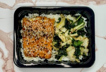 Honey Ginger Salmon & Rice