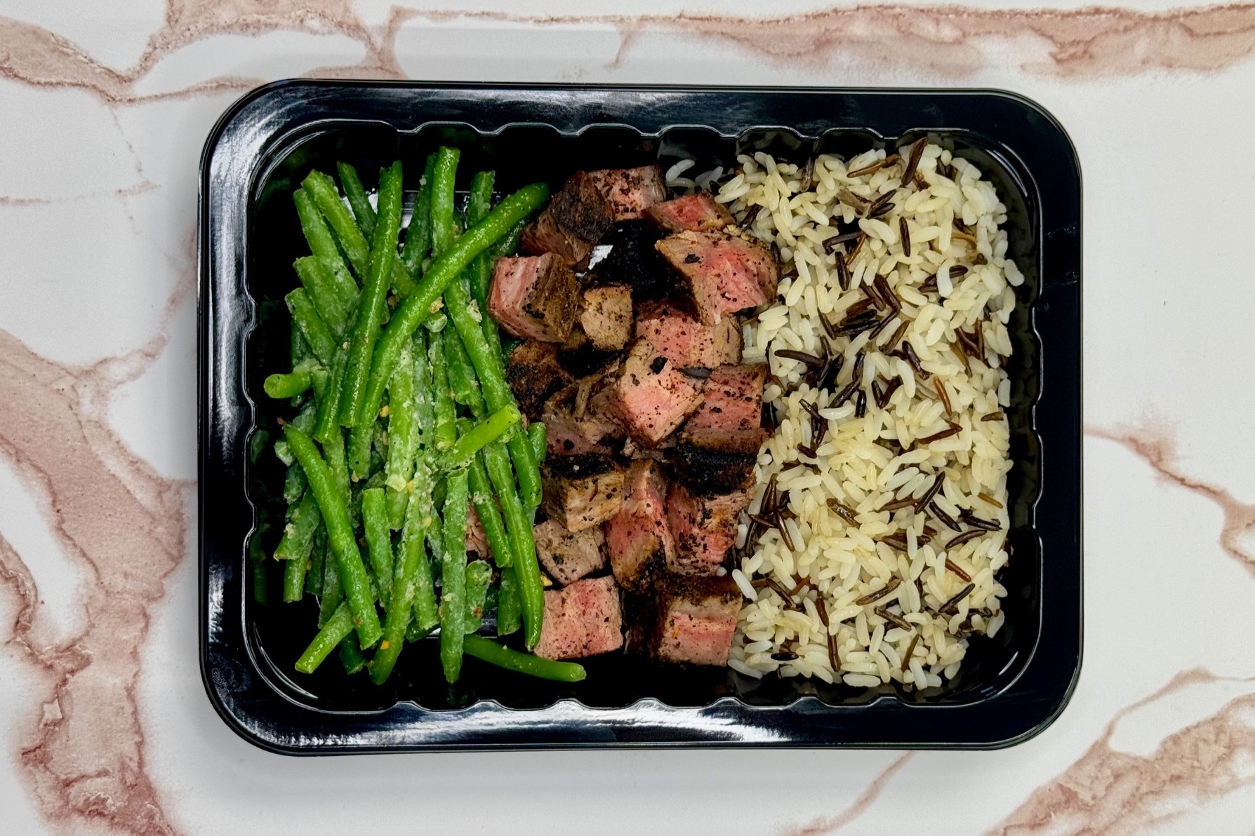 Steak Wild Rice Green Beans