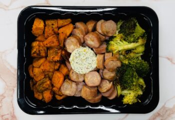 Chicken Sausage, Sweet Potatoes, & Broccoli