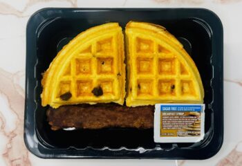 Chocolate Strawberry Waffles & Turkey Bacon