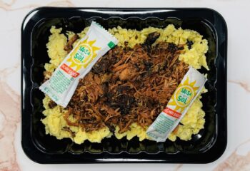 Turkey Thigh Burnt Ends & Scrambled Eggs Turkey Thigh Burnt Ends & Scrambled Eggs