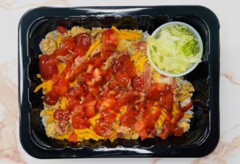 Cauliflower Turkey Bacon Cheeseburger Bowl
