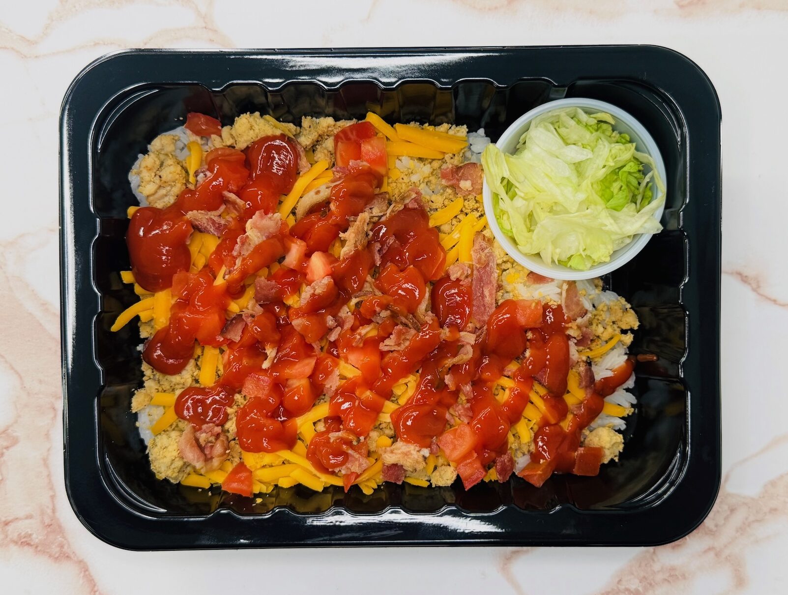 Cauliflower Turkey Bacon Cheeseburger Bowl